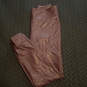 Vegan Leather WHBM Runway Leggings
